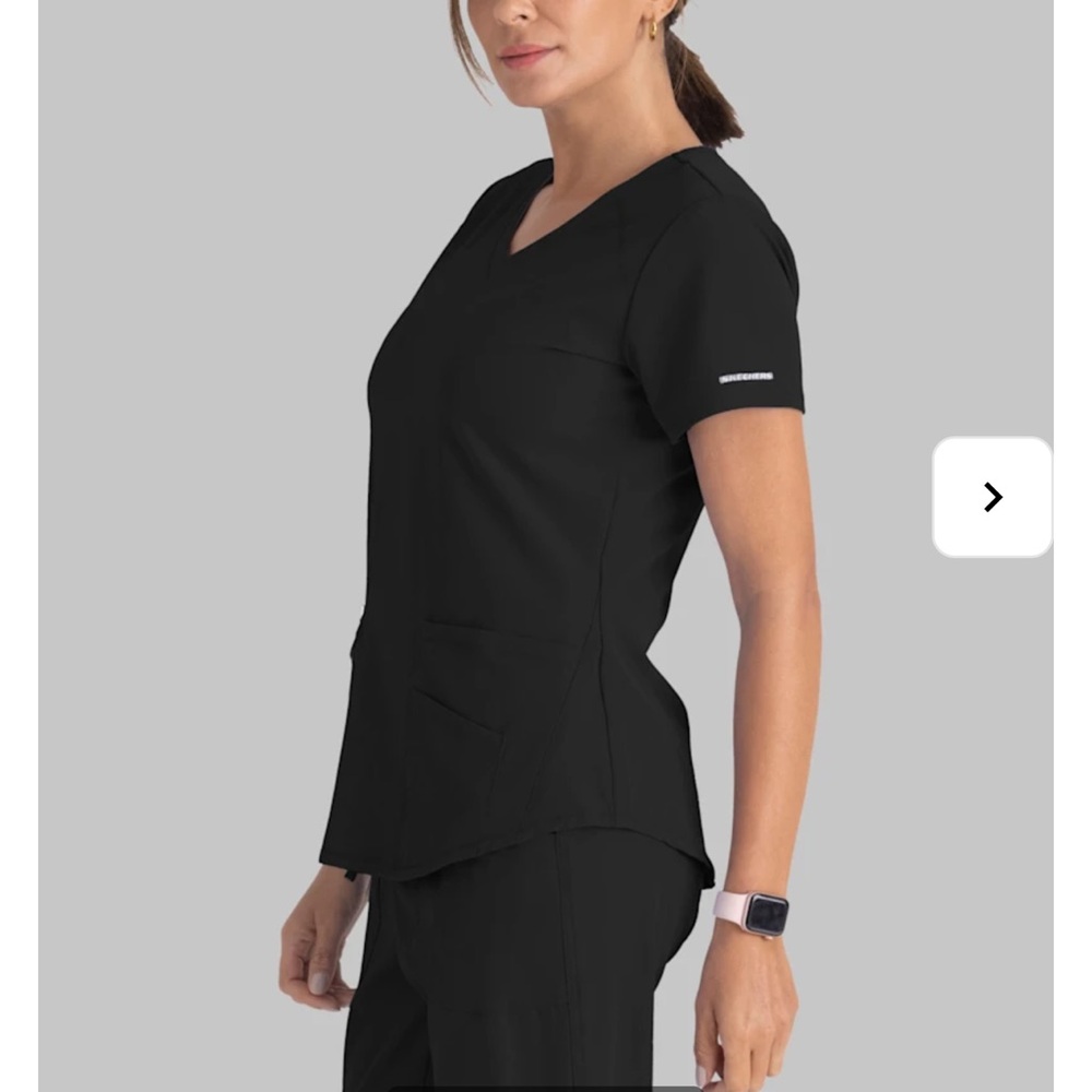 Skechers black scrub set